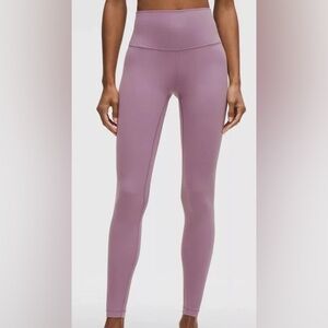 lululemon Align High-Rise Pant 25” Dusty Mauve Purple size 10 brand new with tag